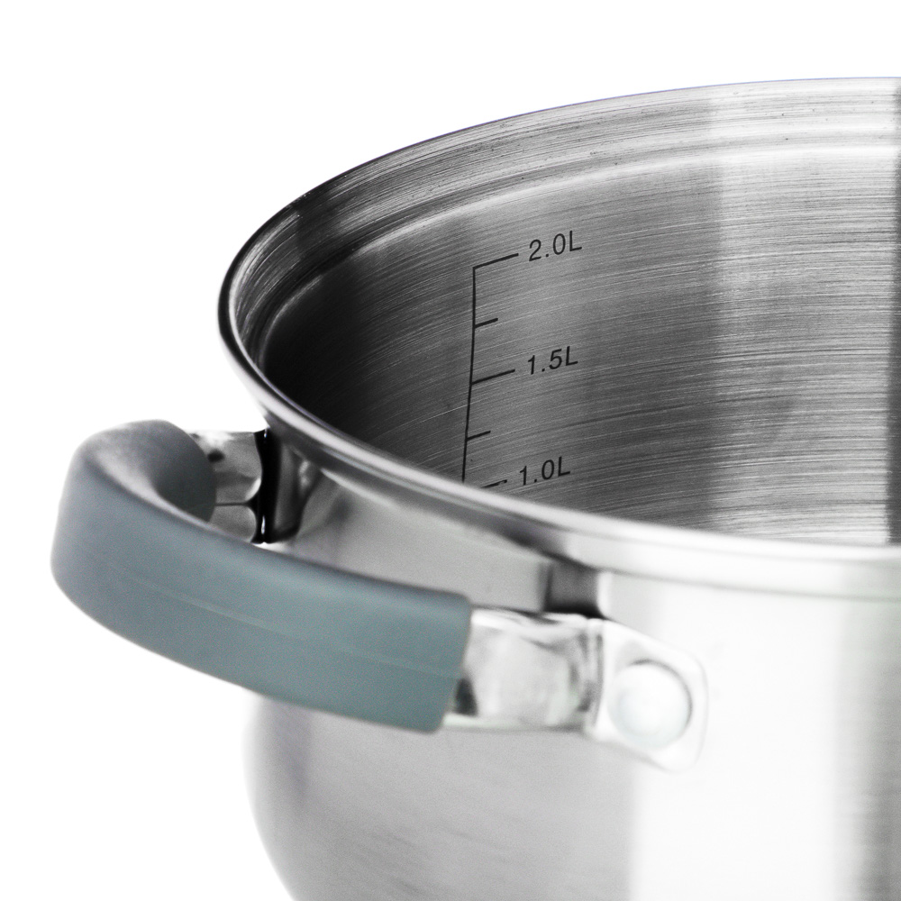 VETTA Вена Кастрюля 18х10,5см. 2,6л. со стекл. крышкой, индукция - #5