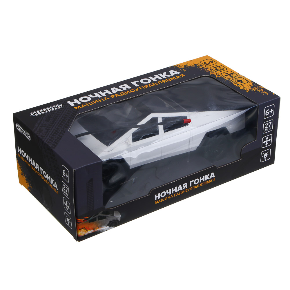 ИГРОЛЕНД Машина радиоуправляемая "Ночная гонка", 4-канальн.пульт, свет, 5хАА, PP, 33x17x11см, 3 диз - #8
