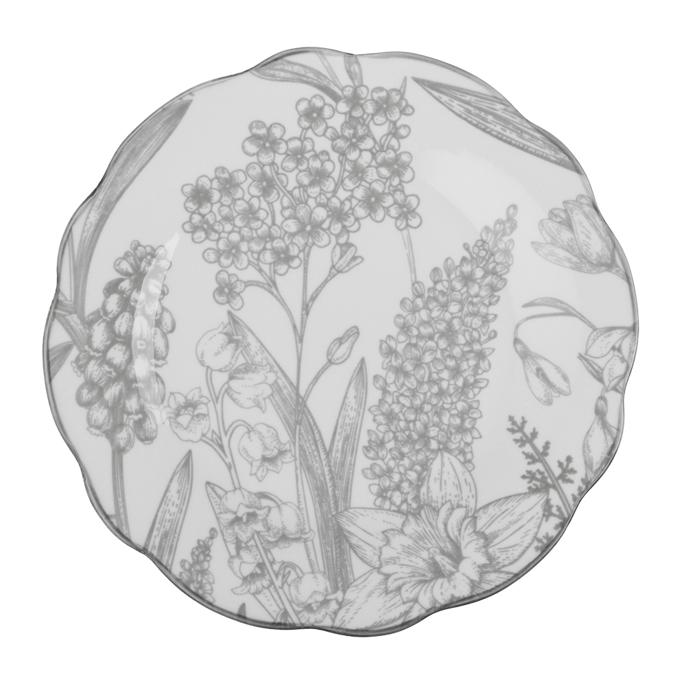 Тарелка закусочная 19см, тм MILLIMI, Мидоу, фарфор - #1