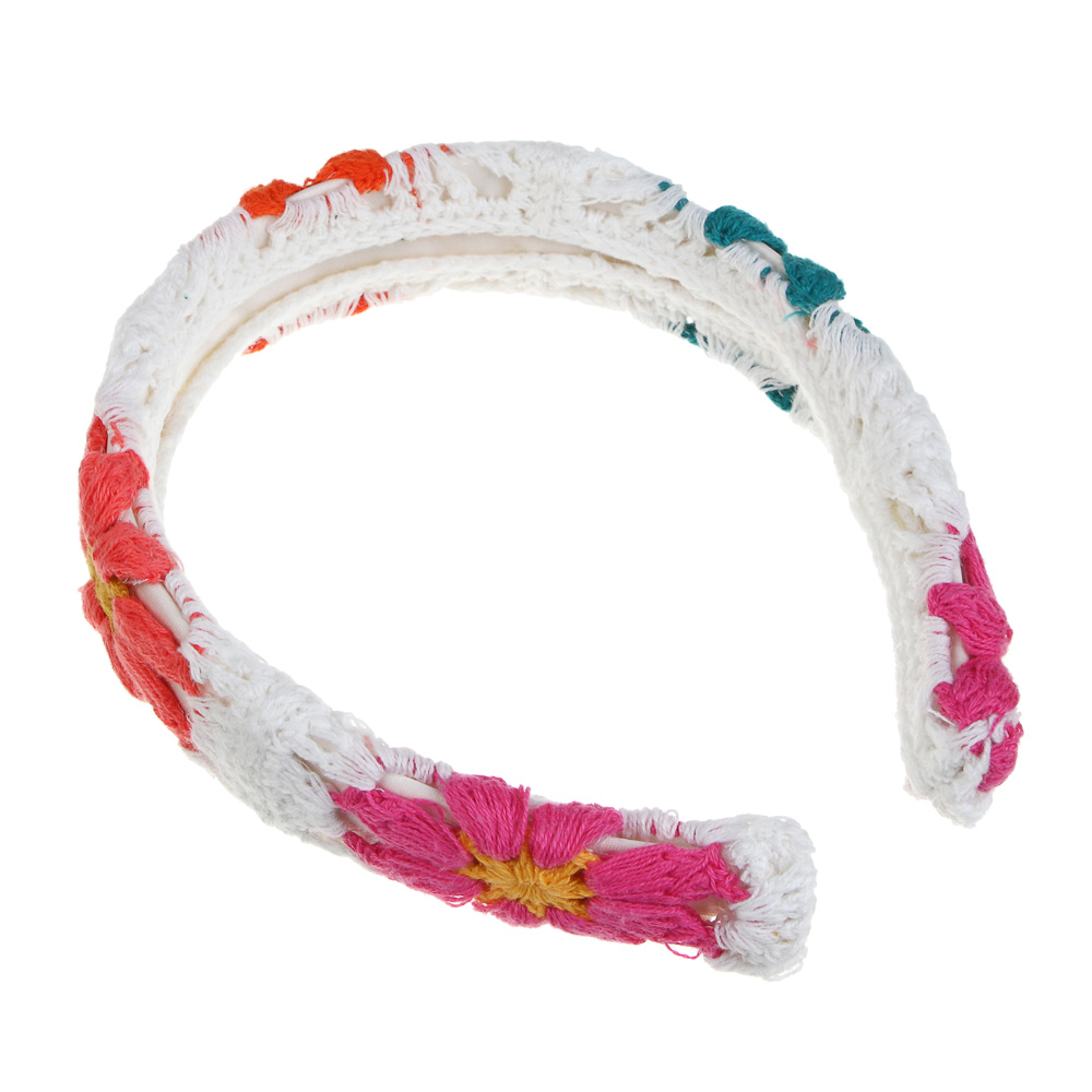 ЮНИLOOK Ободок для волос, 3,5см, полиэстер, пластик, 3 дизайна - #4