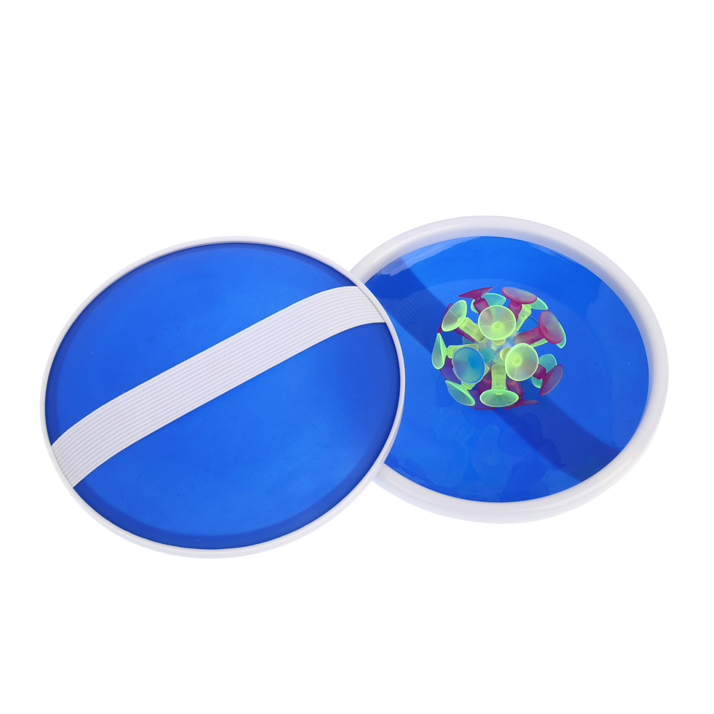 Набор поймай мяч, детский, ИГРОЛЕНД, (2 тарелки, мяч на присосках), d14,5 см, PP - #2