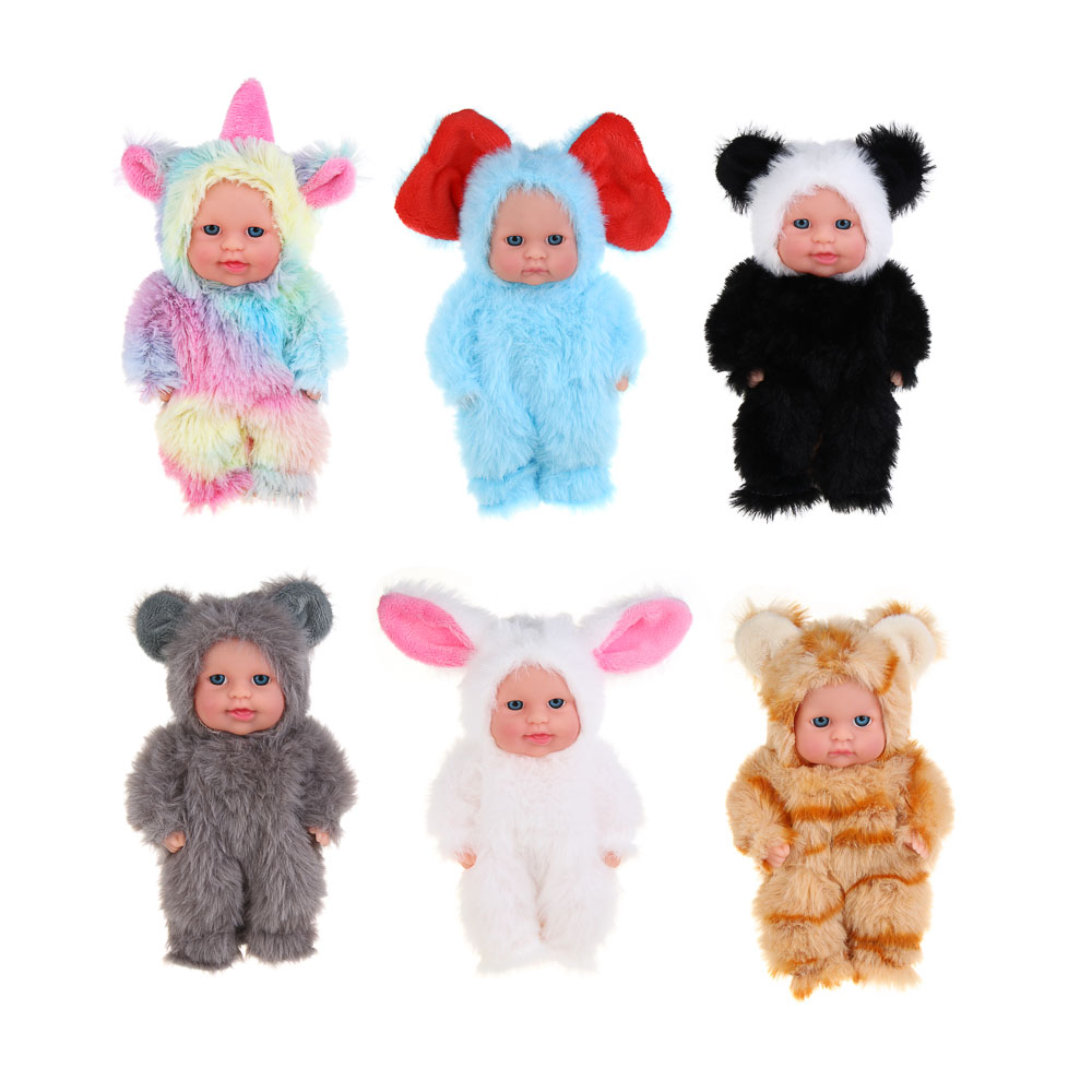 ИГРОЛЕНД Пупс в кигуруми 12 см, PVC, PP, полиэстер, 10,2х5х17 см - #2