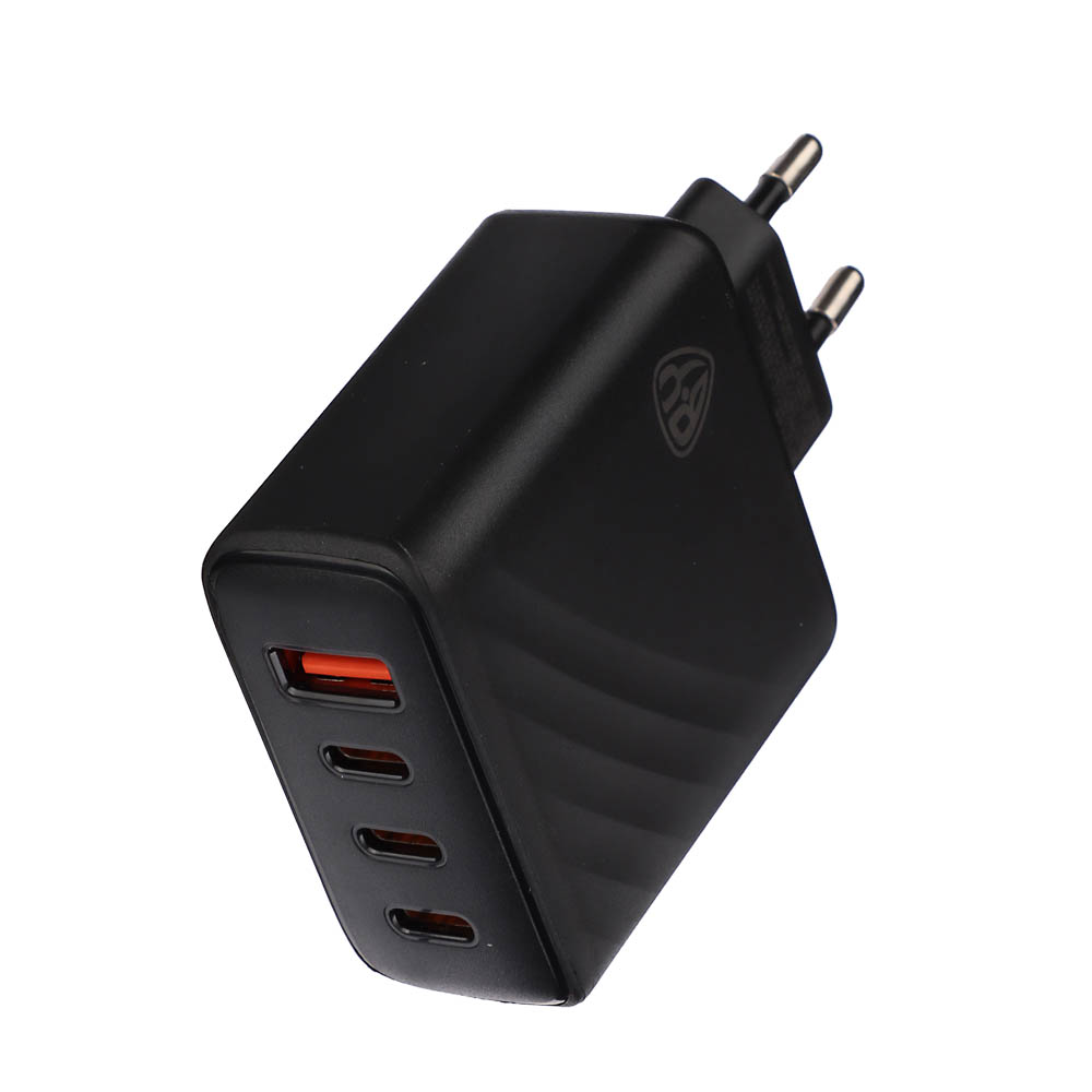 BY Сетевое зарядное устройство PRO 65Вт GaN,QC,PD,PPS,USB-A,3xType-C,110-240В,50-60Гц, пластик,чёрн. - #6