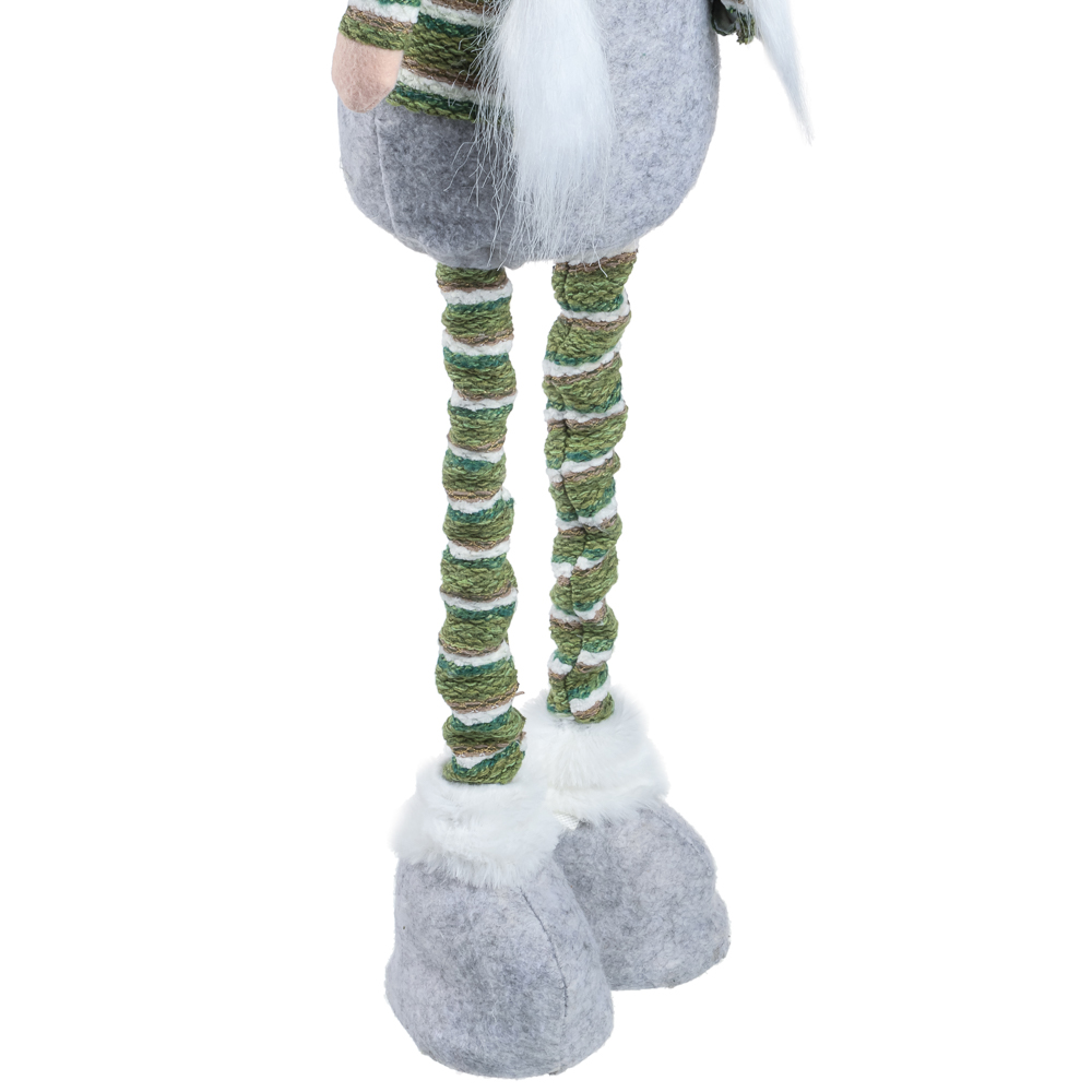 СНОУ БУМ Фигура декоративная "Гном" с выдвижными ногами 50,5-77 см, полиэстер, 2 дизайна - #7