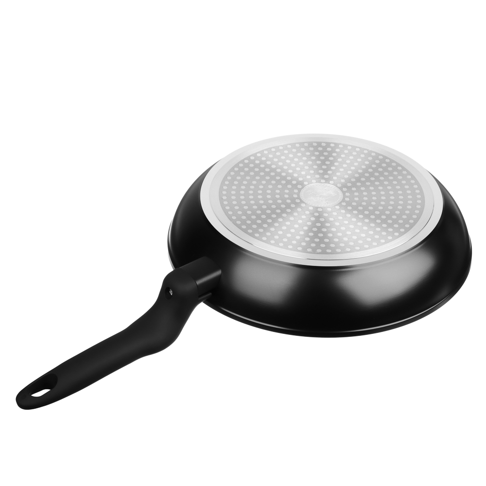 SATOSHI Стоун Сковорода литая с крышкой d26см, антипригарное покрытие мрамор, индукция - #7