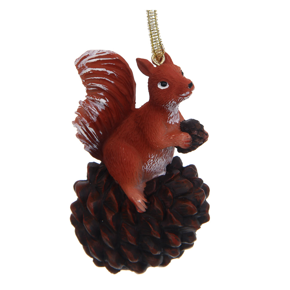 СНОУ БУМ Декоративная подвеска "Белка", полистоун, 2 дизайна - #2