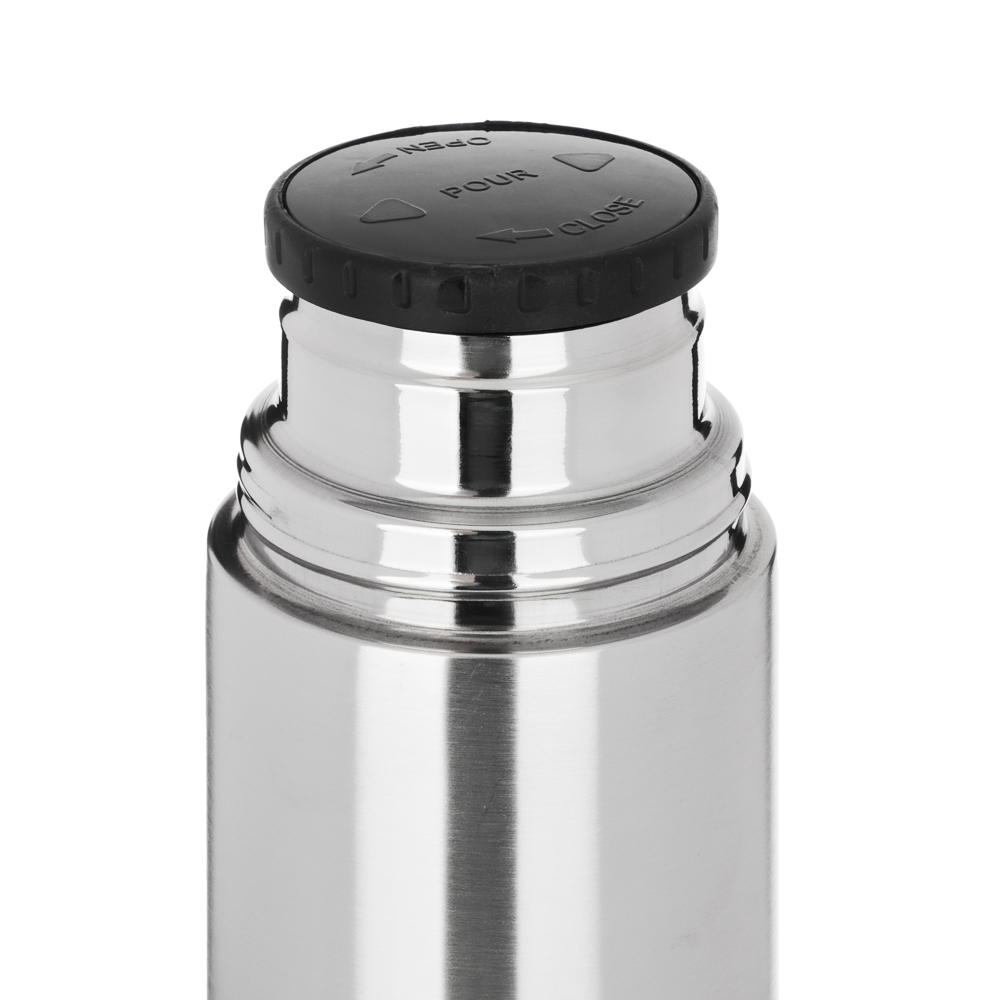 VETTA Термос 1,00л "Буллет" для напитков, серебристый, нержавеющая сталь - #2