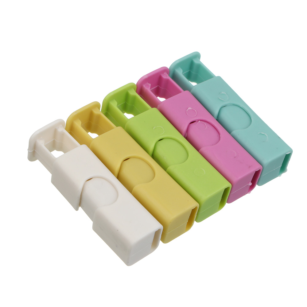 Набор зажимов для пакетов тм VETTA, пластик, 6х1,8 см, 5шт - #1