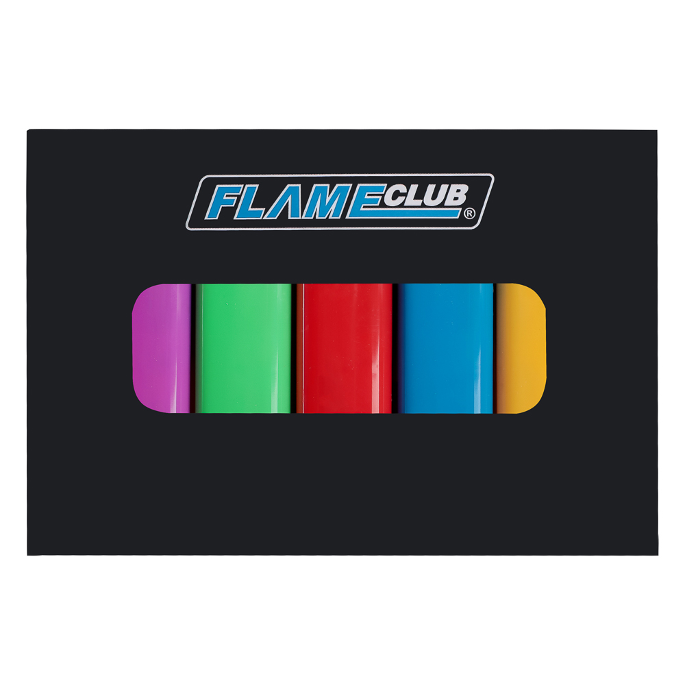 FLAMECLUB Зажигалка пьезо, 8x2x1cм, 5 цветов, серия Р-02, арт.17704 - #3