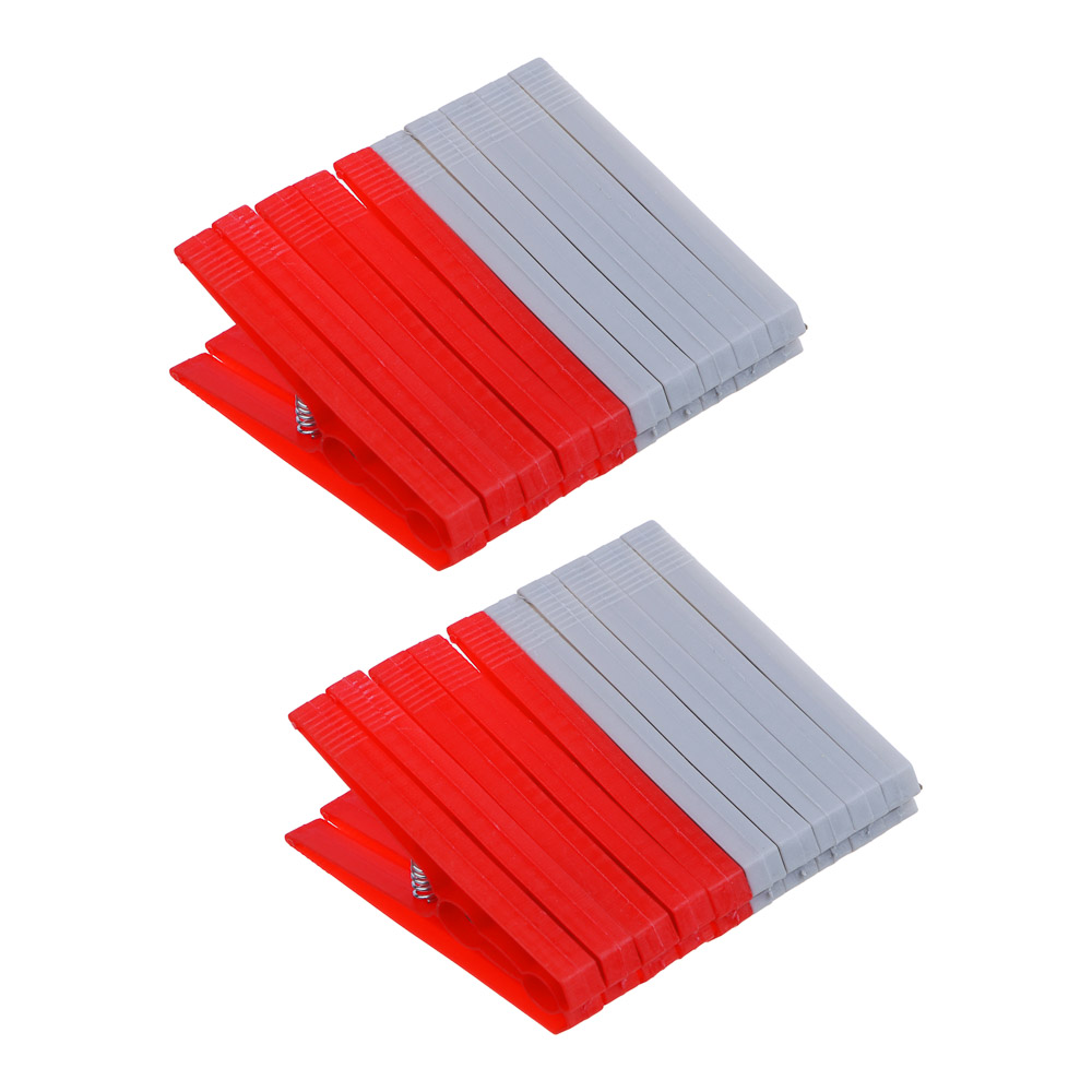 VETTA Набор прищепок на пружине 20шт, пластик, металл - #1