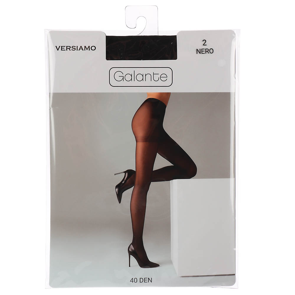 GALANTE Versiamo Колготки 40 DEN с шортиками, 85% полиамид, 15% эластан, размер 2, цвет черный - #5
