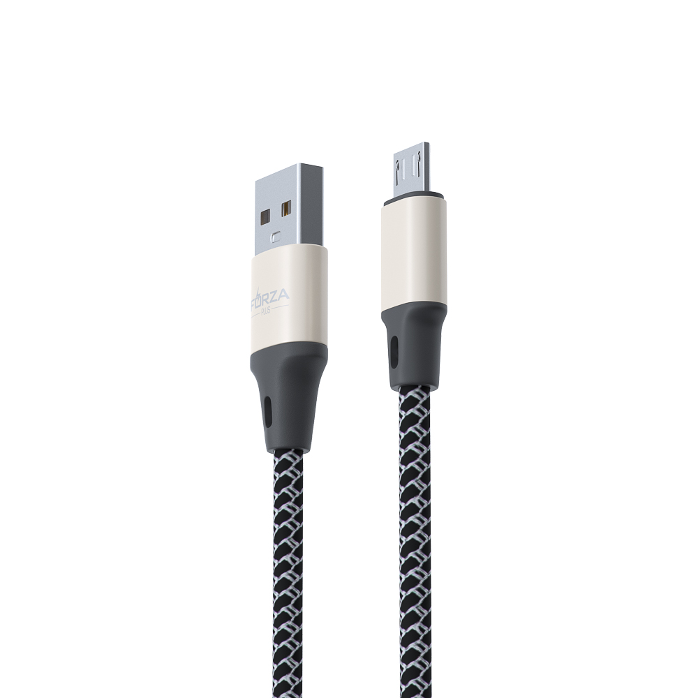 FORZA Кабель для зарядки Футбол Micro USB, 1м, 2А, стикеры в комплекте, 2 цвета, пакет - #3