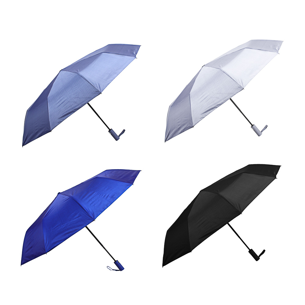 Зонт автомат, d104 см, 10 спиц, двойные спицы, антиветер, металл, пластик, полиэстер, UF, 4 цвета - #1