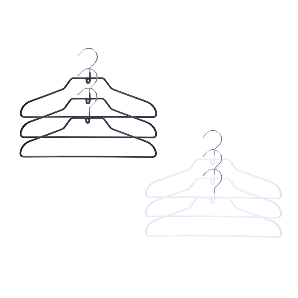 Вешалки для одежды тм VETTA, 3шт, 40см, металл с ПВХ покрытием, 2 цвета - #1