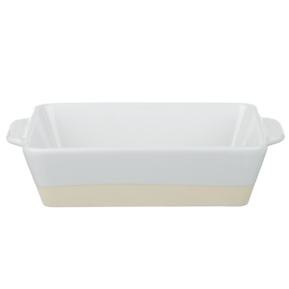 Форма для запекания и сервировки прямоугольная 22,9х16,5х5,3см тм MILLIMI белый, керамика - #5