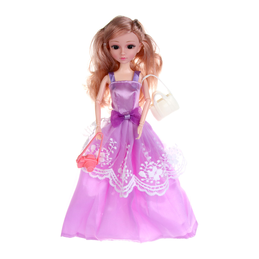 ИГРОЛЕНД Кукла 28 см с гардеробом и акс., PVC, PP, 46х6,5х32,5 см - #3