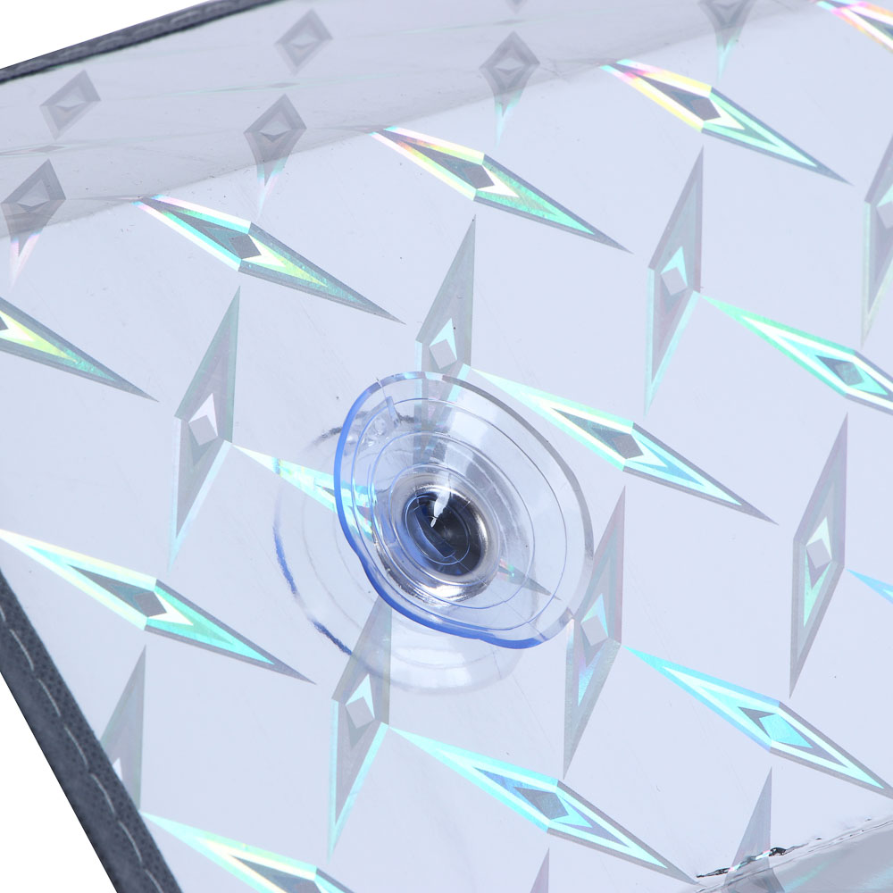 ЕРМАК Шторка солнцезащитная на лобовое стекло, 145x70см, серебристая, складная - #3