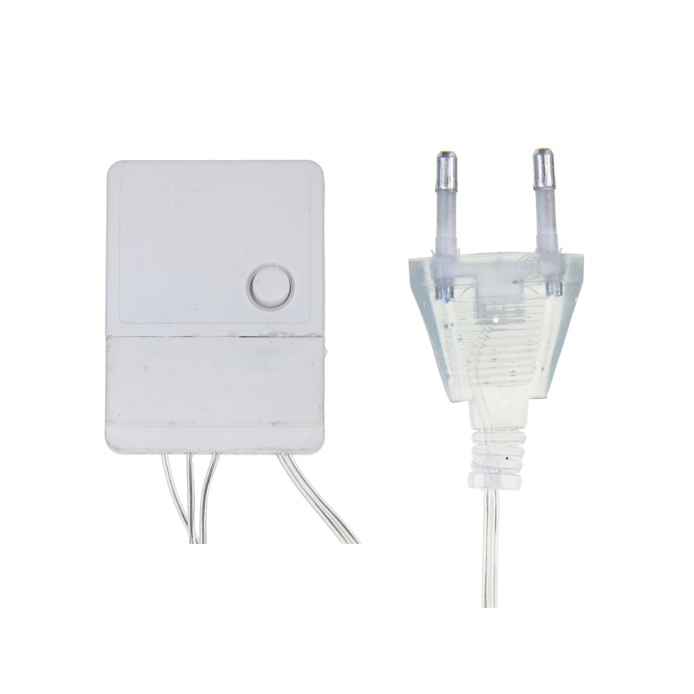 СНОУ БУМ Гирлянда эл. вьюн 10м, 100LED, шампань, 8 режимов, ПВХ прозрачный, 220В - #4