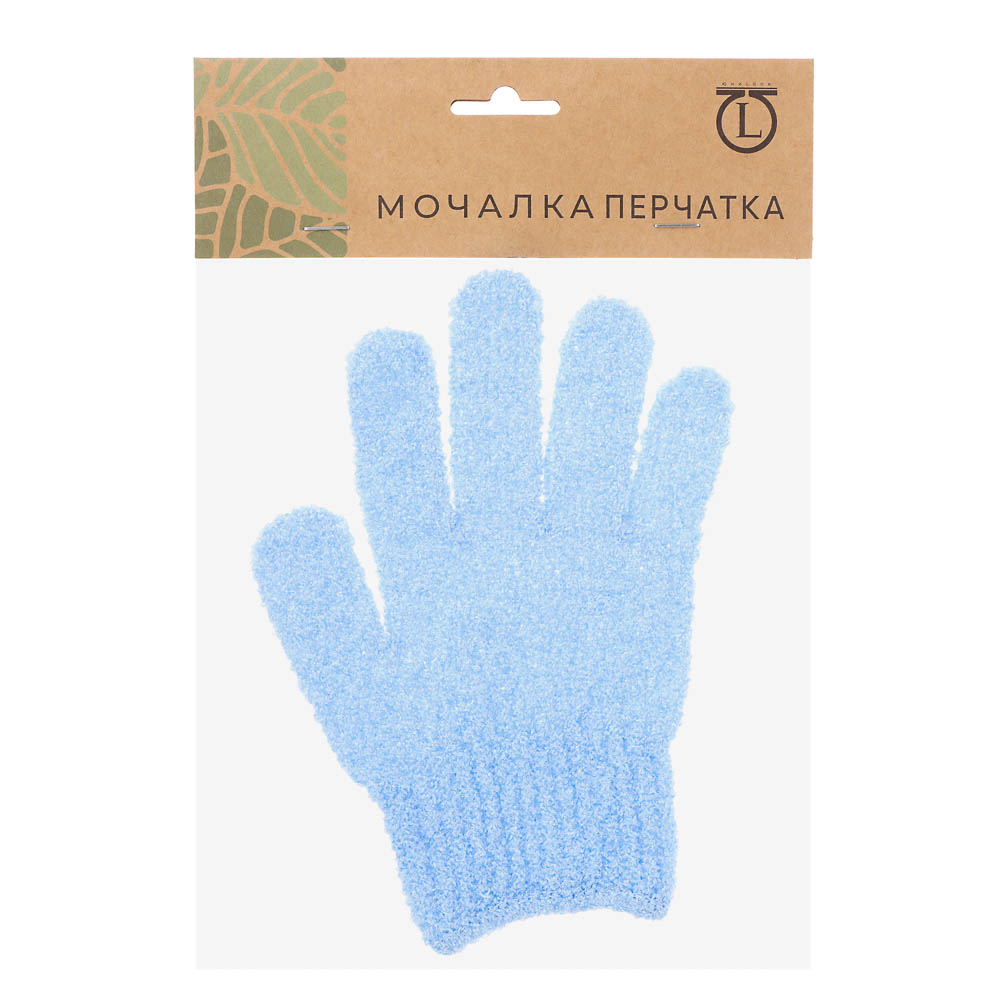 Мочалка перчатка тм ЮL с отшелушивающим эффектом, полиэстер, 18см, 5 цветов, МС24-06 - #16