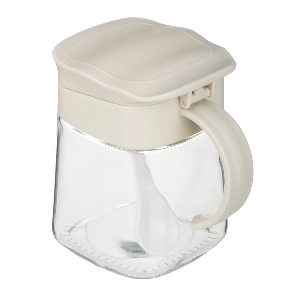 VETTA Банка для специй, 350 мл, стекло, пластик, белый - #3