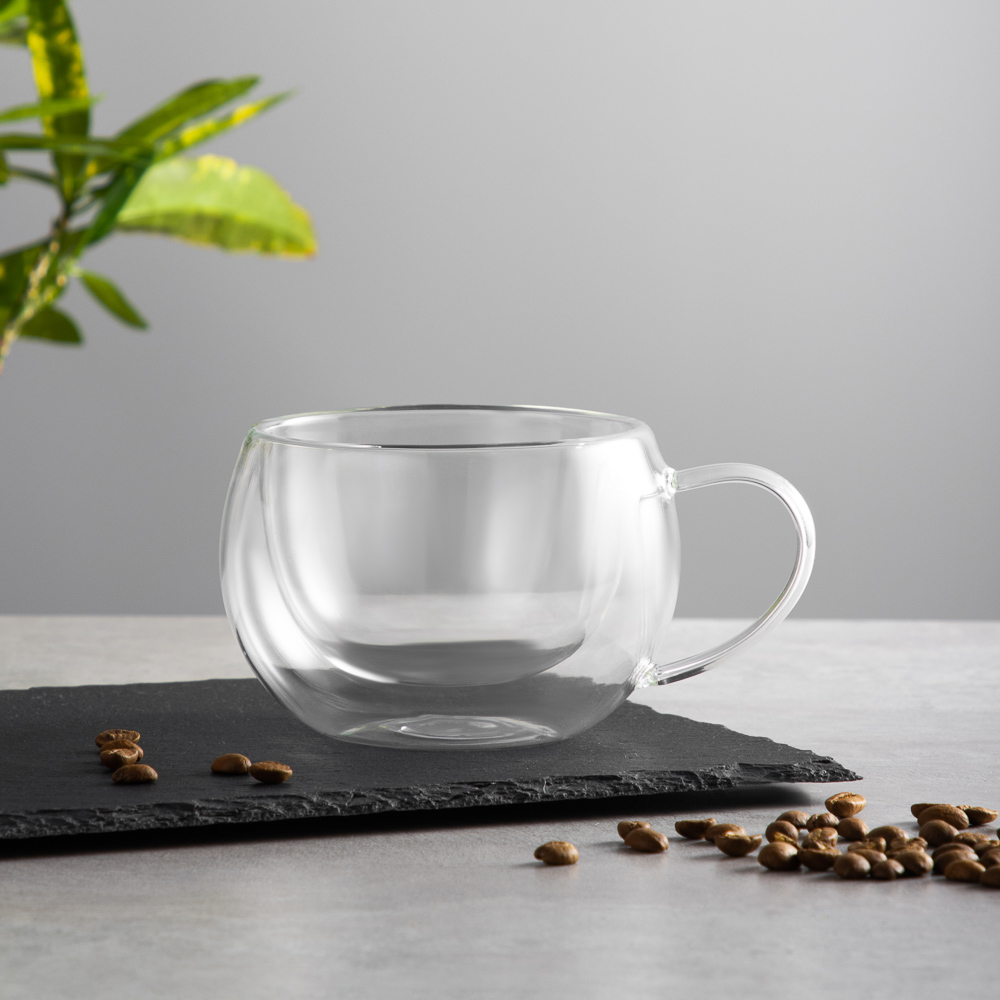 SATOSHI Кружка с двойными стенками, 270мл, стекло - #5