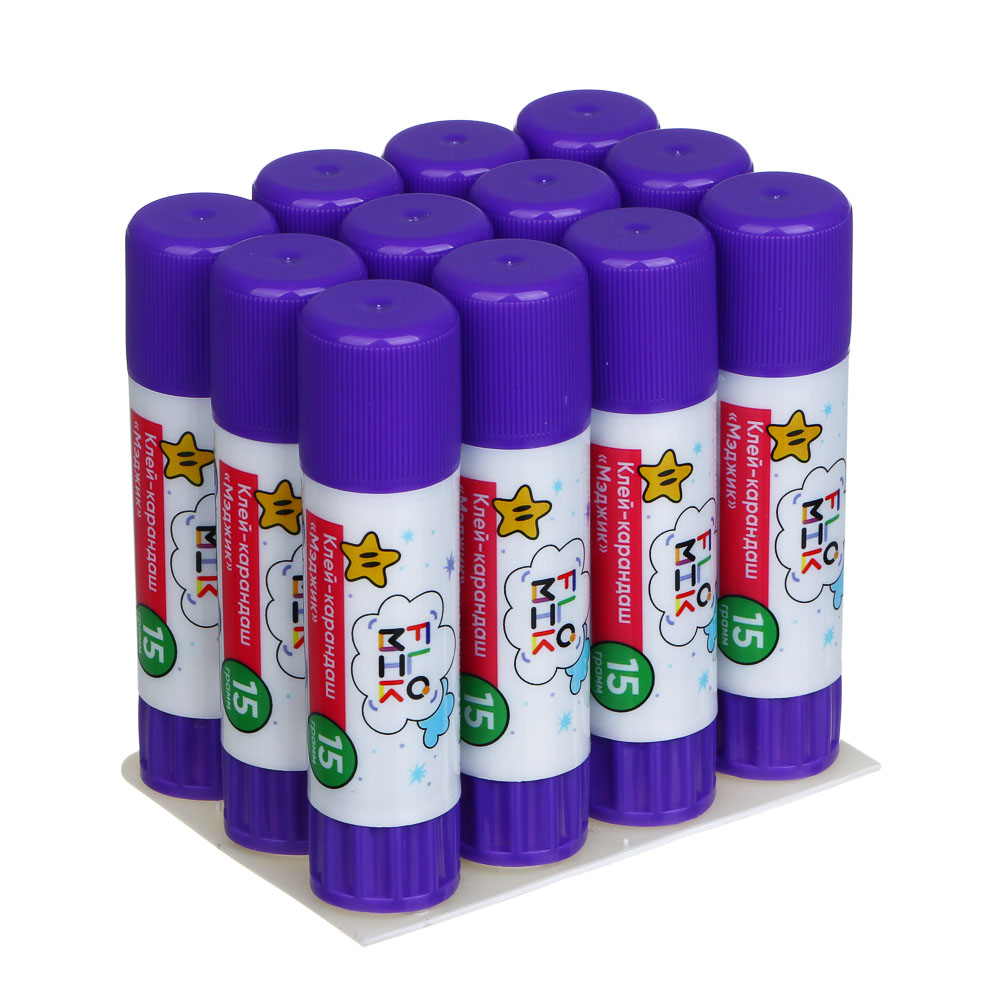 FLOMIK Клей-карандаш "Мэджик" на осн.PVP 15гр, с цветным индикатором - #5