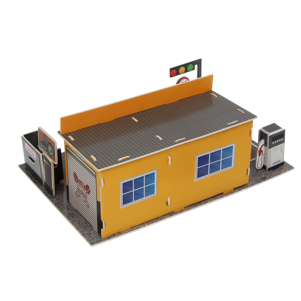 ИГРОЛЕНД Набор игровой "Сервисный центр", 2 машины, PP, металл, 24х21х4 см, 2 дизайна - #12