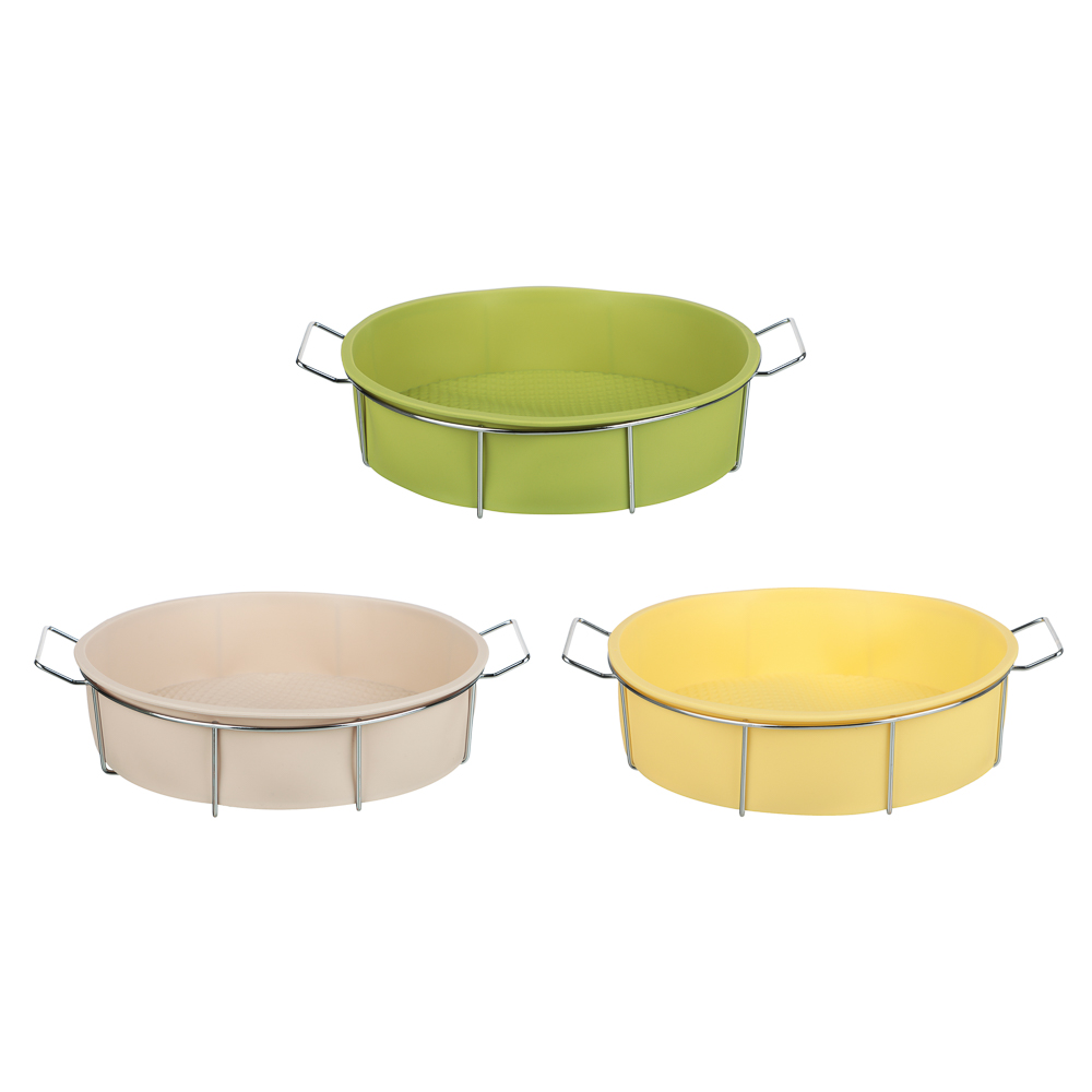 VETTA Форма силиконовая 25x6см, круглая на мет.подставке, 3 цвета - #1