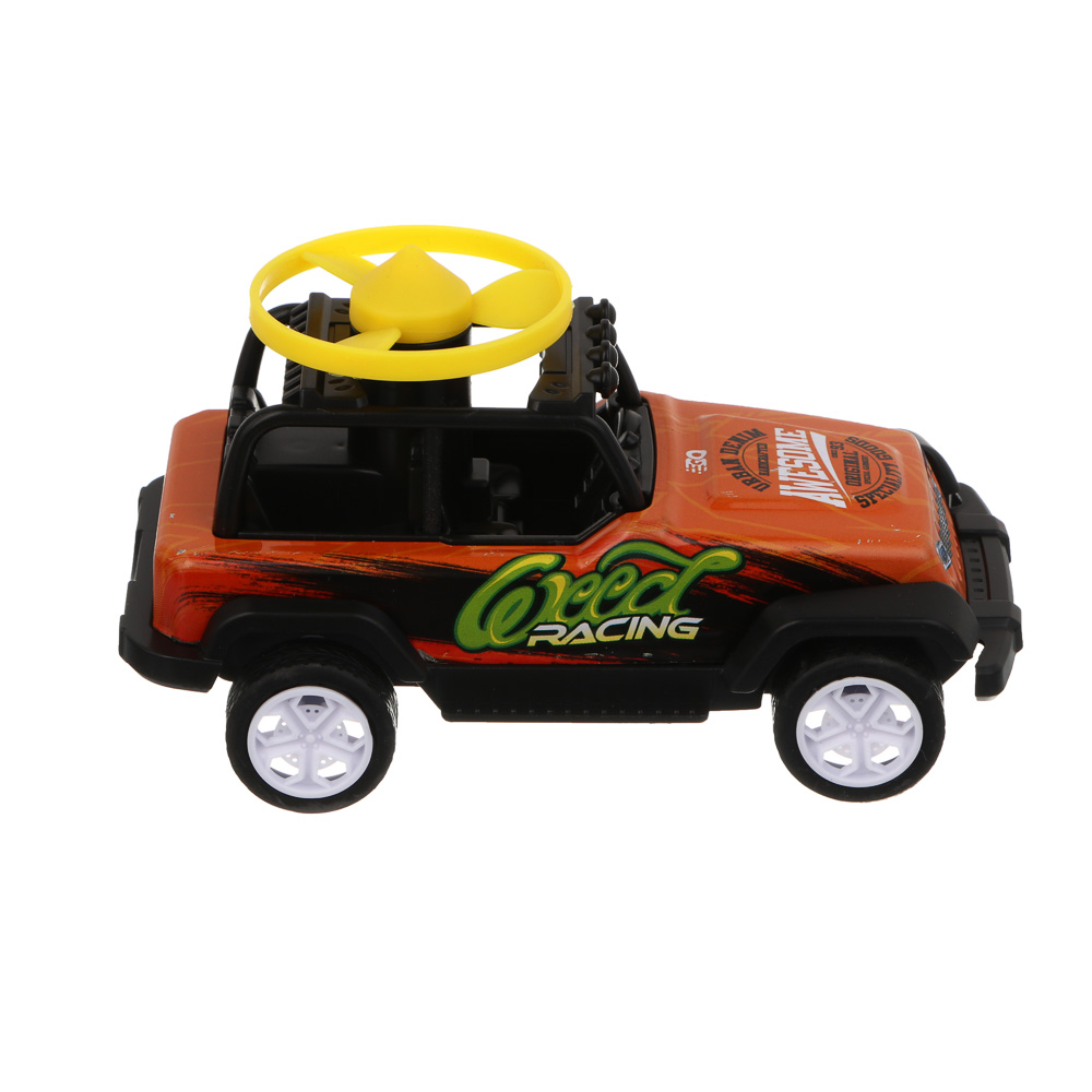 ИГРОЛЕНД Внедорожник инерционный с волчками, металл, 15х11,1х9 см, 4 дизайна - #7