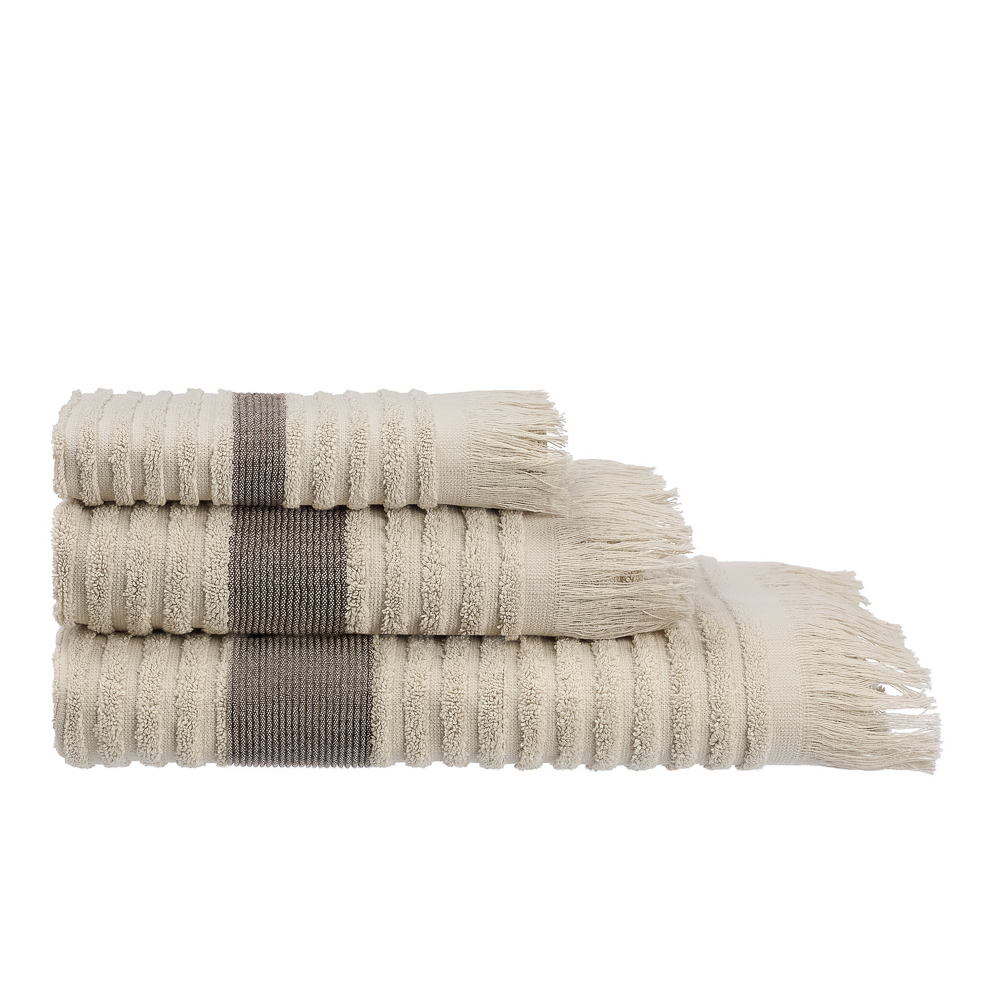 PROVANCE Хейзел Комплект полотенец махровых, 100% хлопок, 30х50, 50х90, 70х130, 500г/м, бежевый - #1