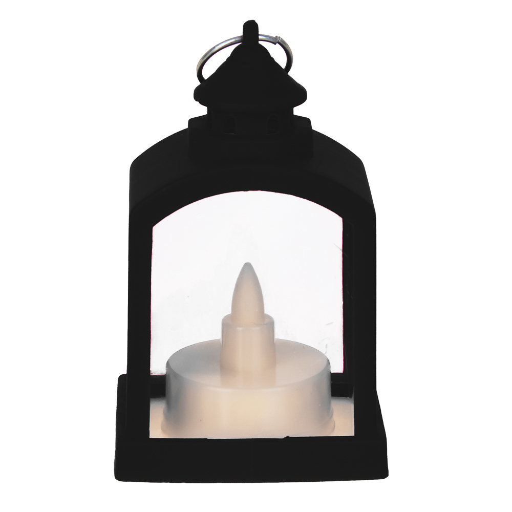 СНОУ БУМ Светильник декор. LED в виде фонаря, 5,5x4,5x9см, PP, 3хAG10, 1 режим, 2 дизайна - #3