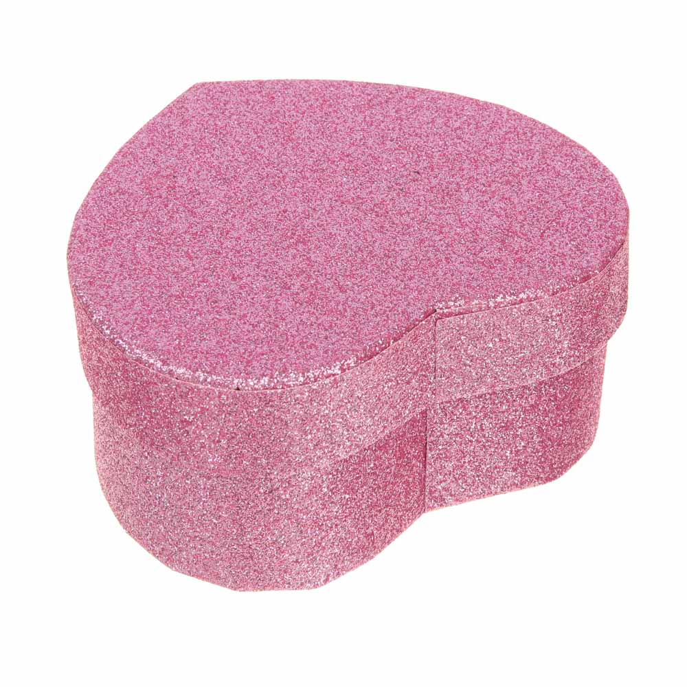 Коробка подарочная в форме сердца, декор глиттер, 11x9,8x5,2 см, 2 цвета - #6