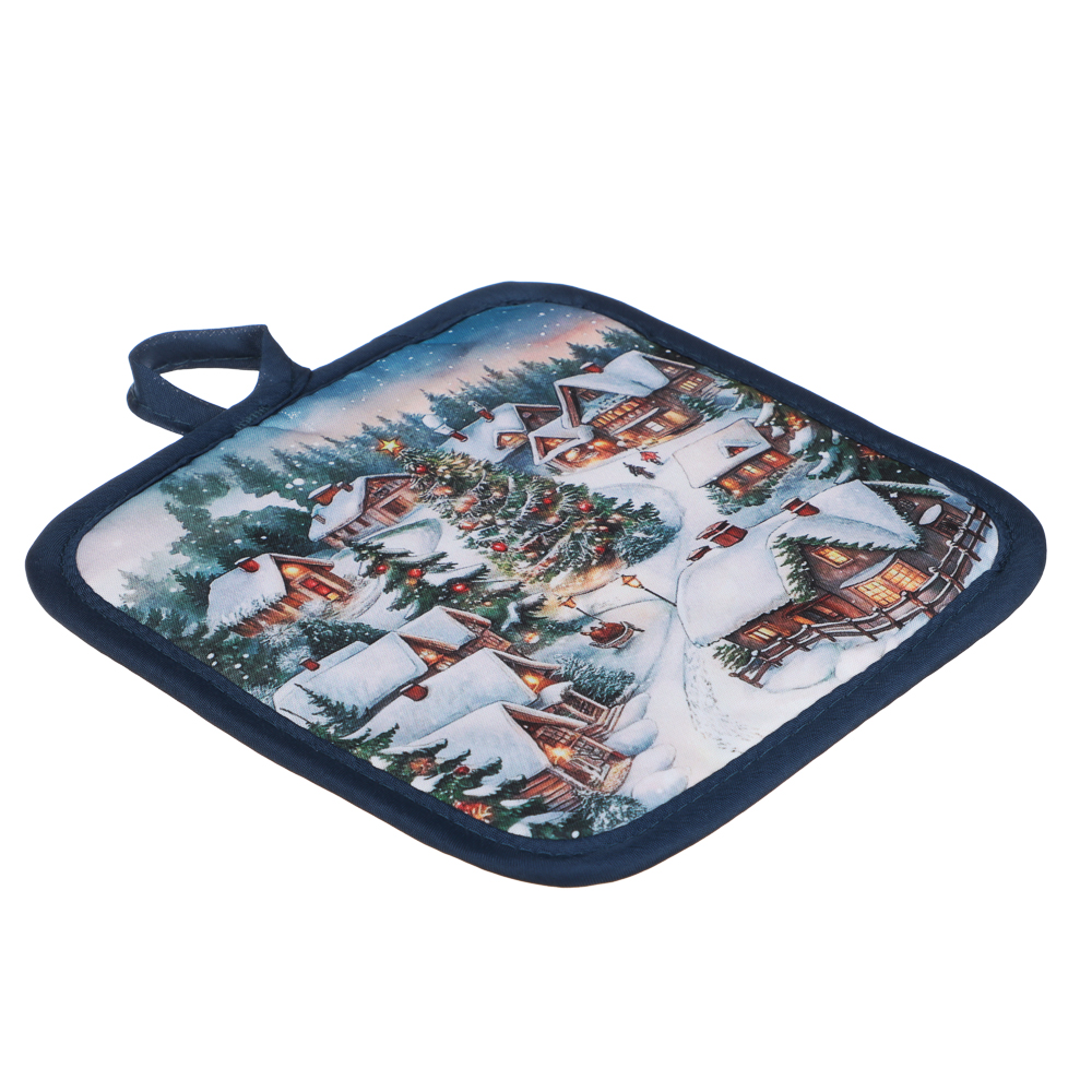 PROVANCE Нордик Прихватка, 17х17см, 100% полиэстер, домики - #3