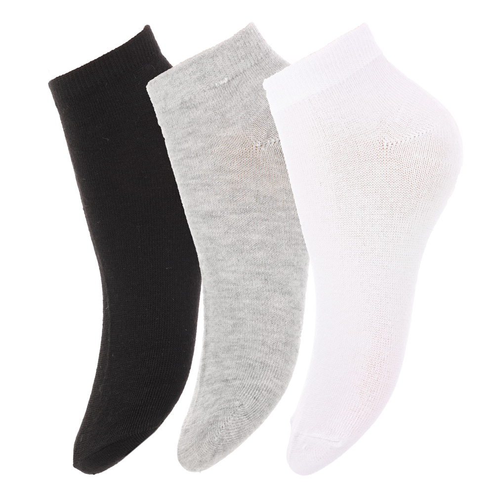 Носки мужские 3 пары р. 40-44, полиэстер 43%, хлопок 21%, лайкра 18%, эластан 18%, разноцветные - #1