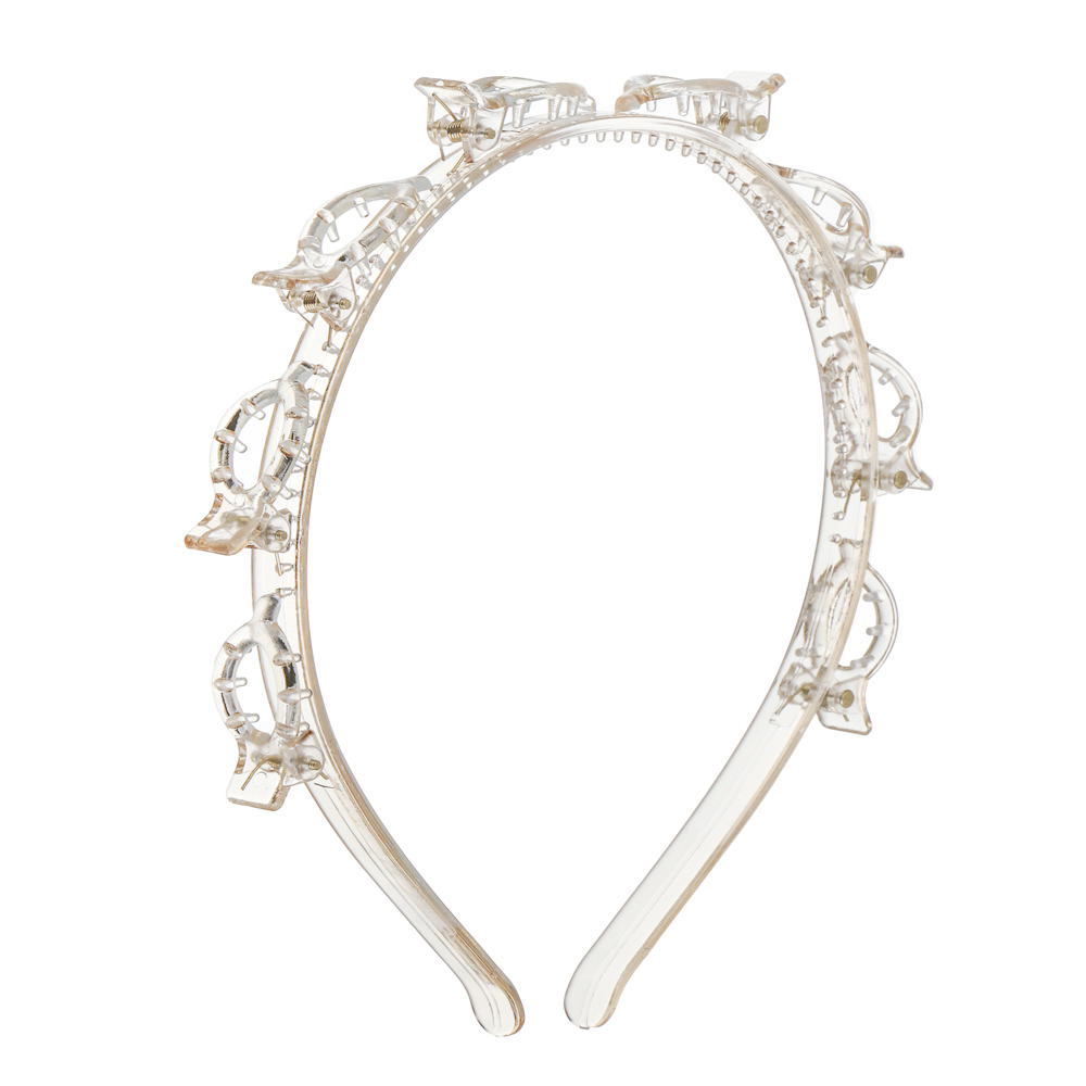 Ободок с крабиками для волос, тм ЮНИLOOK, 14,5x1,5см, полистирол, 1 цвет, #17 - #2