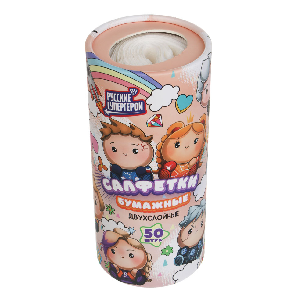 BY Русские Супергерои Салфетки 2 слоя, 50л, 13x18см - #3
