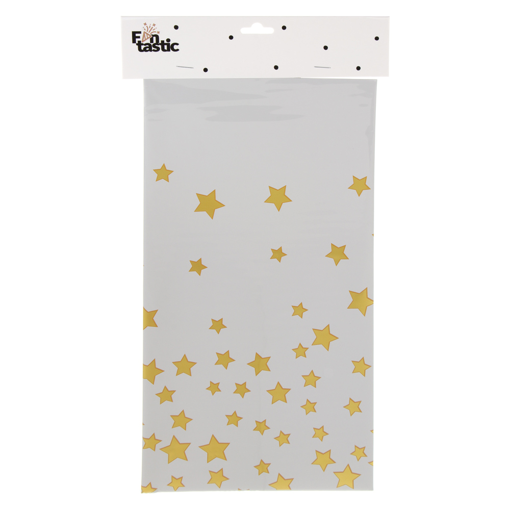 Скатерть праздничная тм Fntastic, с фольгированным слоем, 137x183см, звезды, 2 цвета - #4