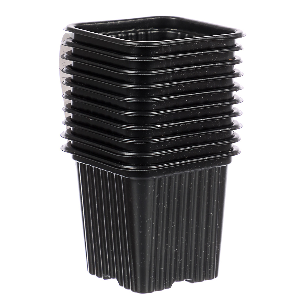 Горшок для рассады 7х7х6,5 см, 0,2 л, квадрат, ПЭТ - #2