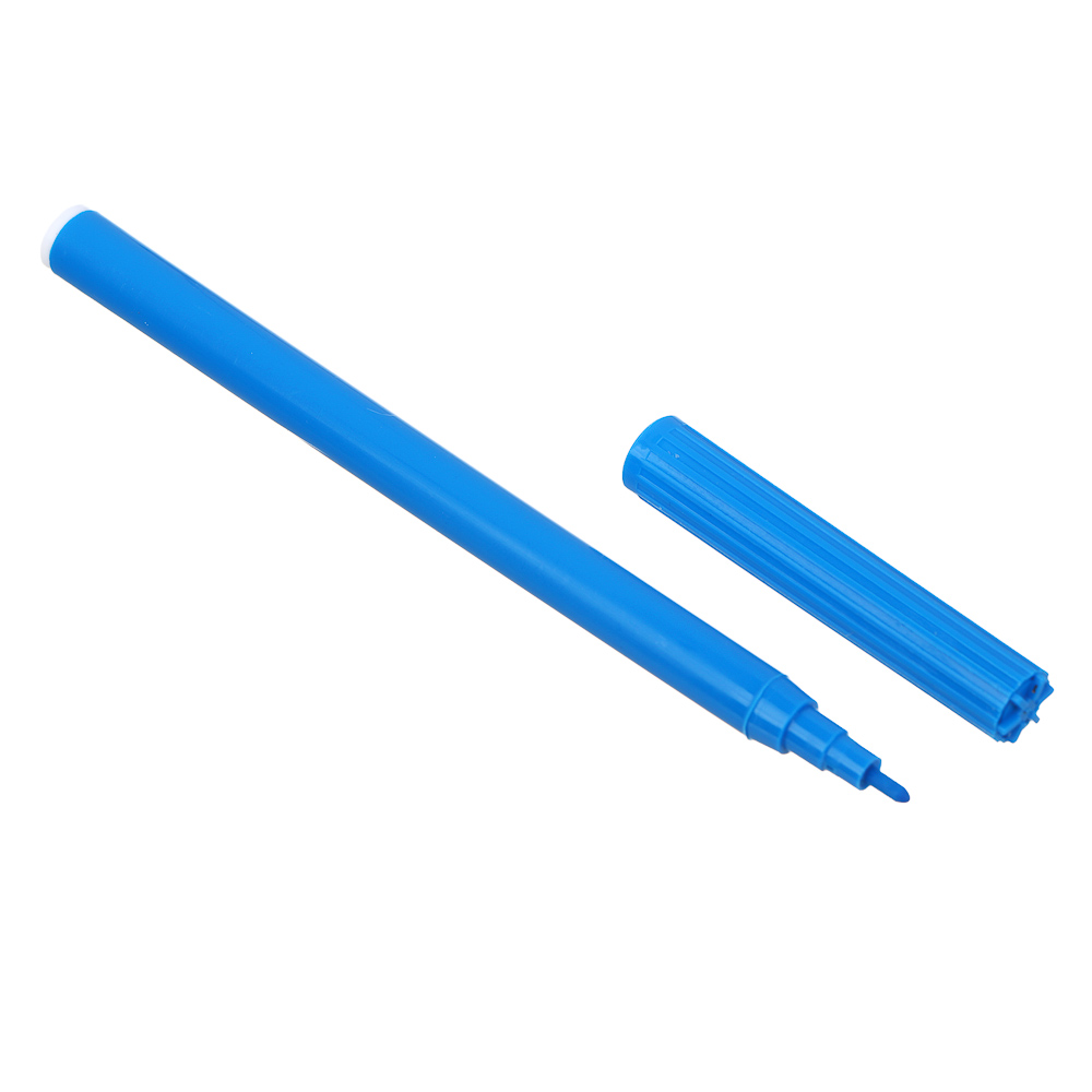 Фломастеры 18 цветов, "Аниме/Смайл", смываемые, цветной вентил. колпачок, цветная коробка - #5