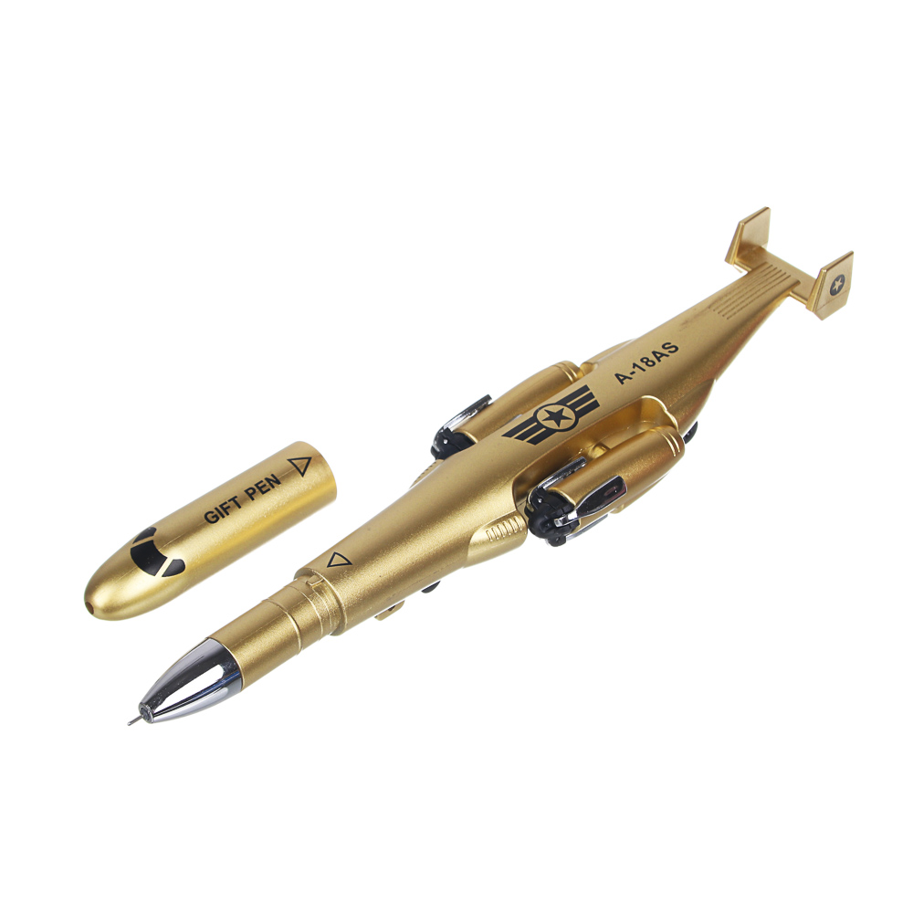 Ручка гелевая синяя, в форме вертолета, выдвижные винты и колеса, пластик, 3 цвета корпуса - #3