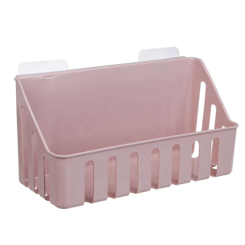 VETTA Classic Полка настенная прямоугольная, пластик, 28x11x7 см, пудровый [478-292] - #1