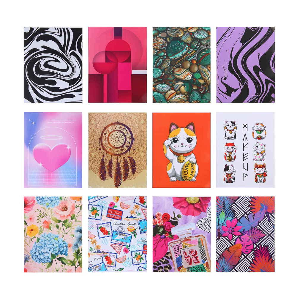 ЮНИLOOK Зеркало настольное, трансформер, картон, 13,5x17,2см, 12 цветов - #1