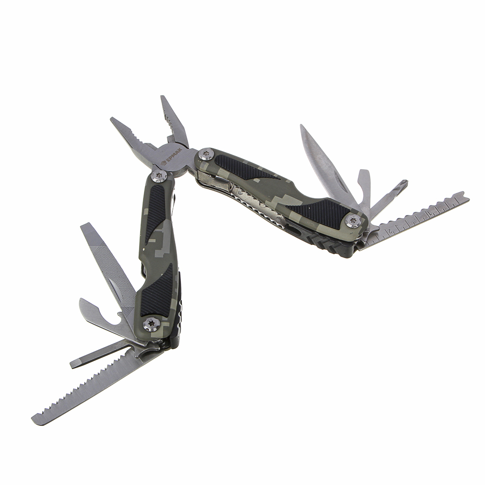 Мультитул многофункциональный тм ЕРМАК, 15 функций, нерж. Сталь, 15 см - #5