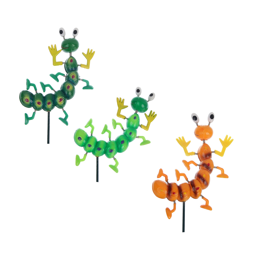 Фигурка на стержне "Гусеница" тм INBLOOM, 12х7х60см, пластик, металл - #1