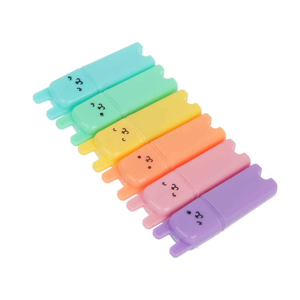 Набор маркеров-выделителей, 6 штук, 6 цветов - #1