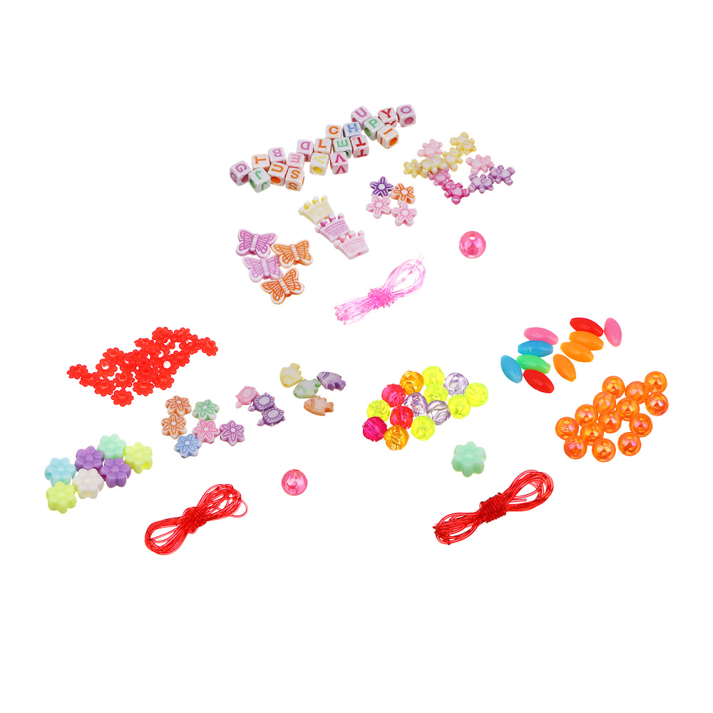 ХОББИХИТ Набор для творчества "Браслетики", 30-38 элементов, PS, 9х16х2см, 3 дизайна - #2