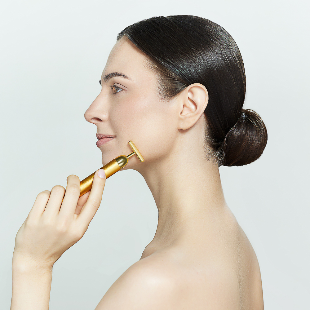 ЮL Массажер для лица с вибрационным массажем, на батарейках типа DC1.5V (AA), 14x3,5см - #13