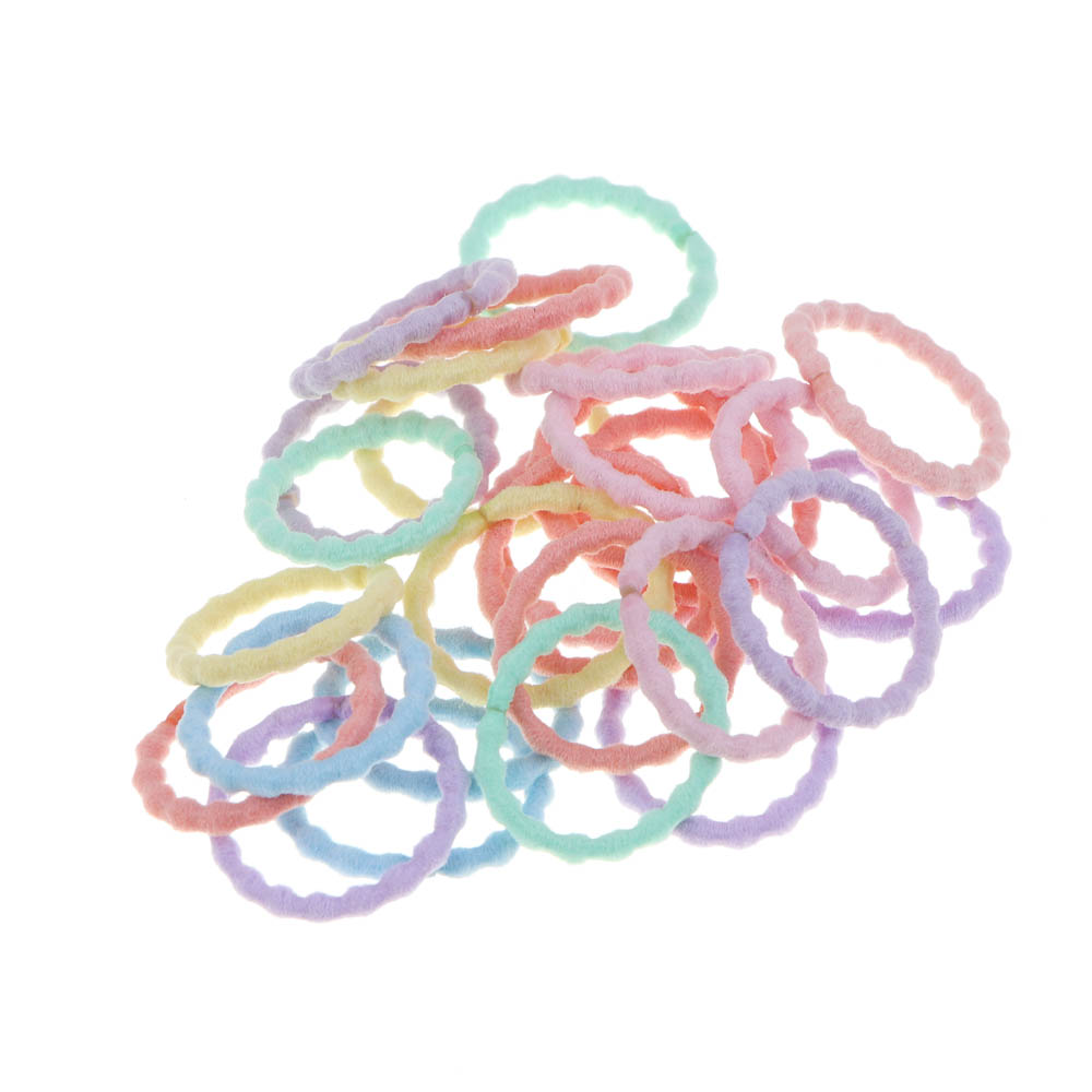 Резинки для волос ЮНИLOOK 25шт, d2см, нейлон, 3-4 дизайна, ACS-60 - #2