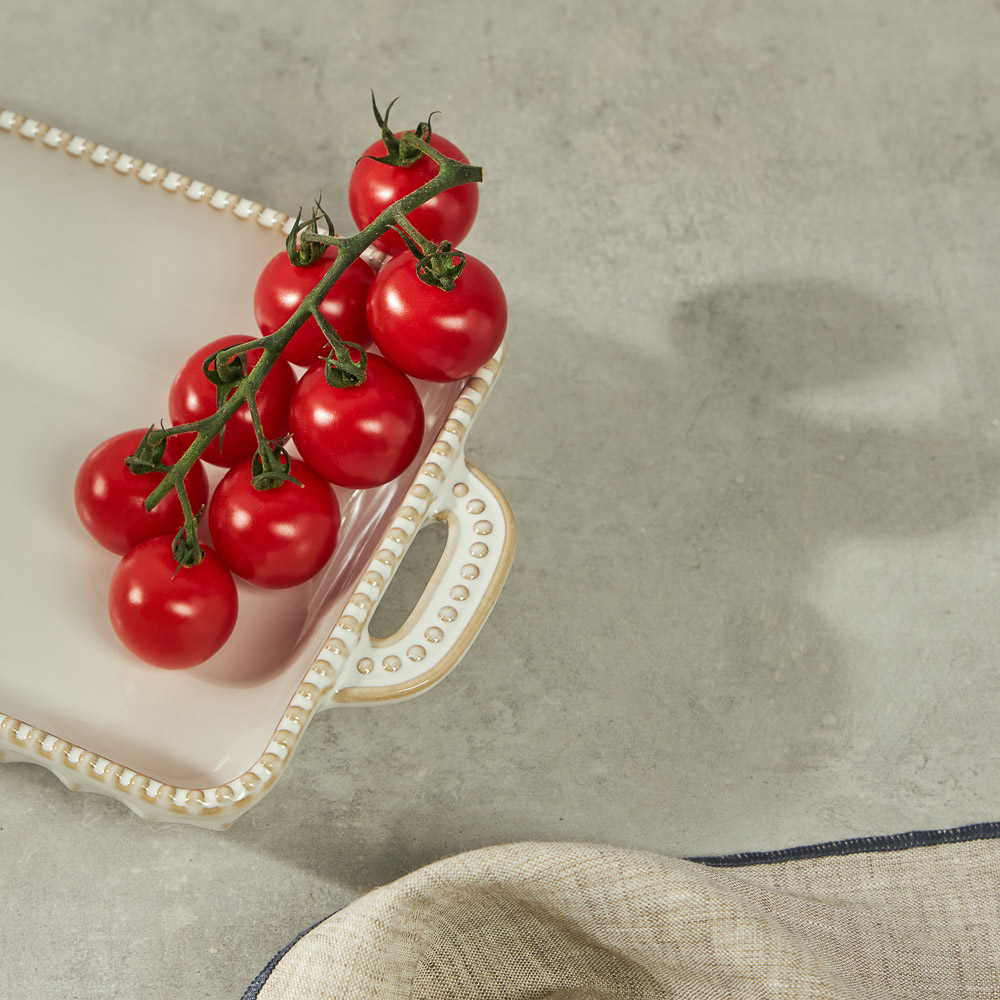 BY COLLECTION Форма для запекания и сервировки прямоугол.с ручками, керамика, 33х16х5,5см, бел. - #14