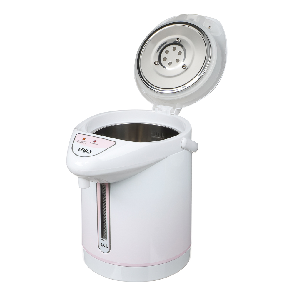 LEBEN Чайник-термопот 2,8л, 750Вт, автоматич. поддержание температ., механич.помпа - #9